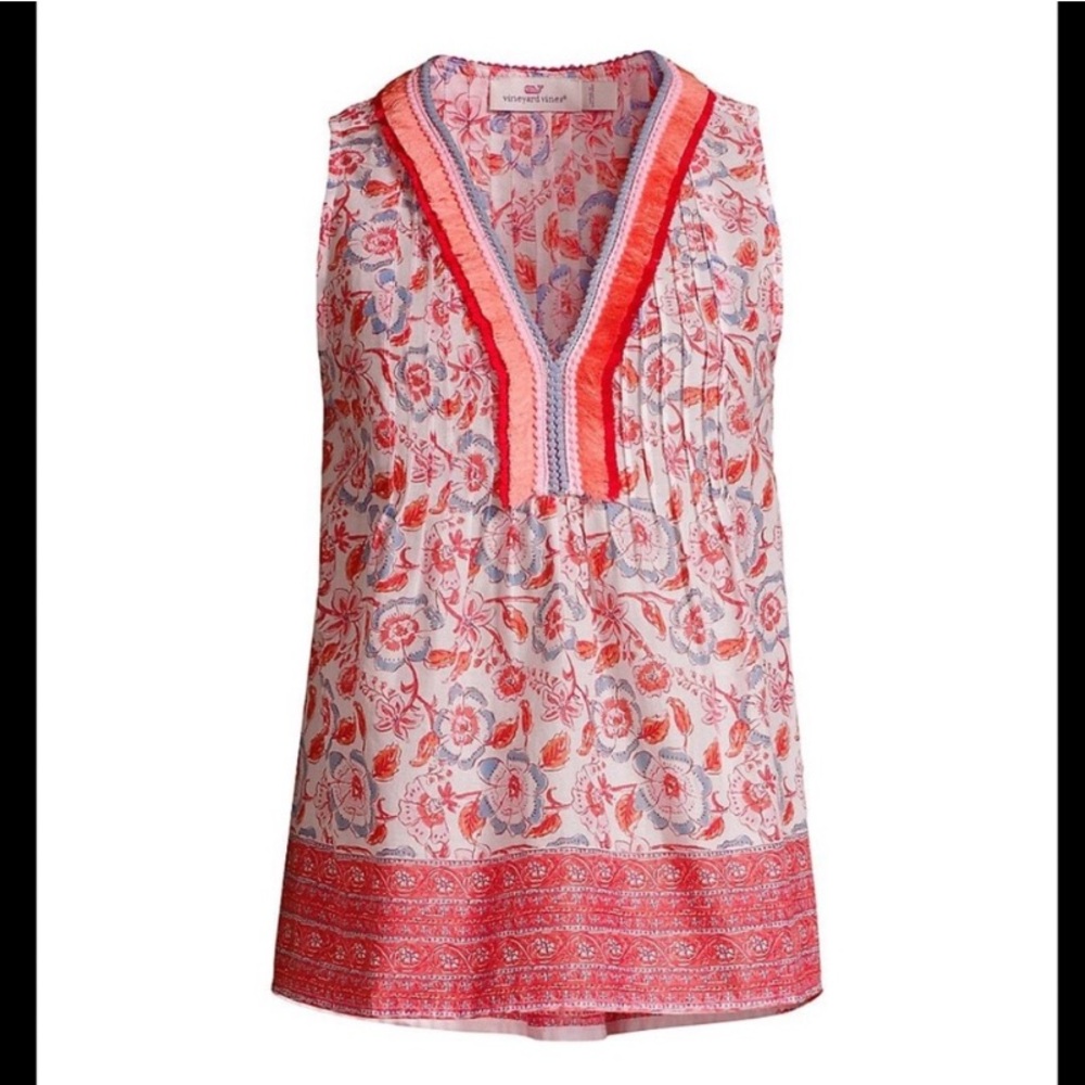 Vineyard Vines Frangipani Floral Top